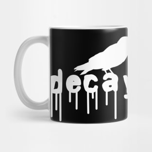 Raven sits on decay, Gothic fashion Mug